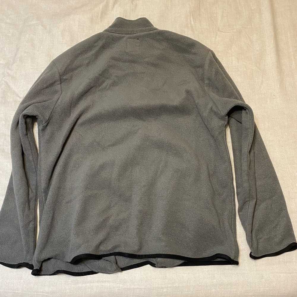 Chaps Dark Grey Fleece Quarter Zip
